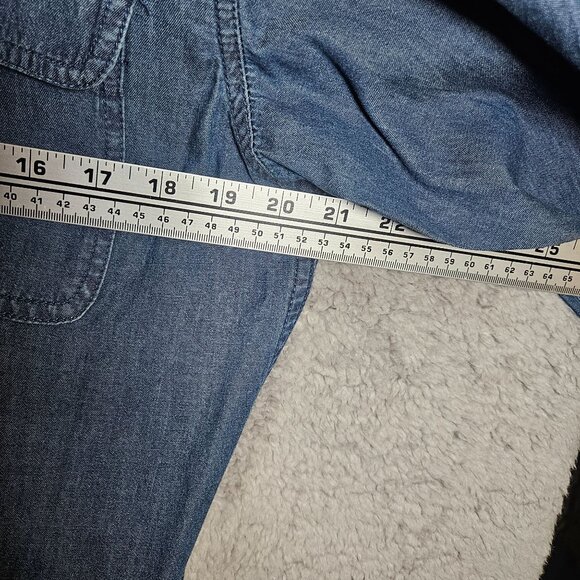 Weatherproof Vintage Men's Denim Long Sleeve Button-Up Shirt Casual Business - Picture 12 of 13